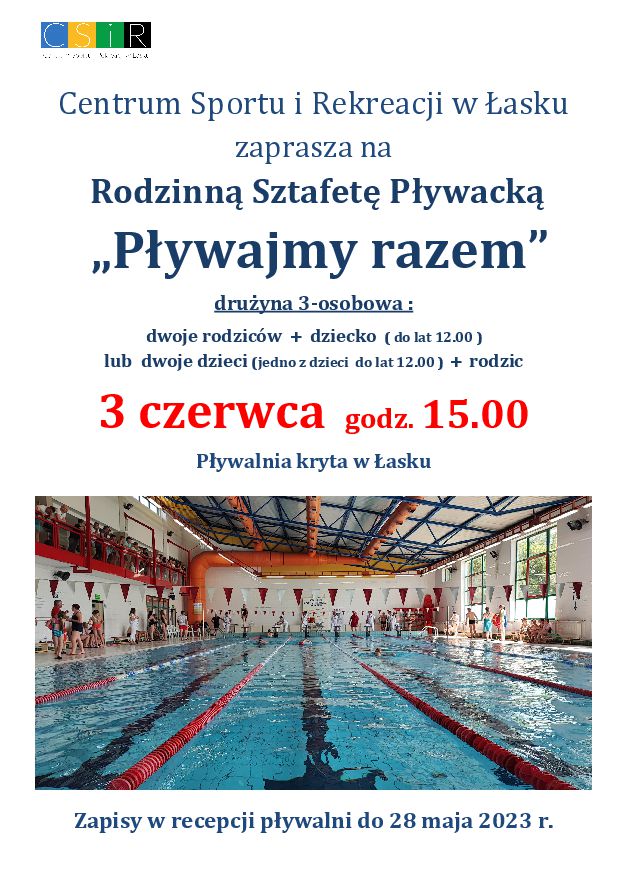 Plakat "Pływajmy Razem"